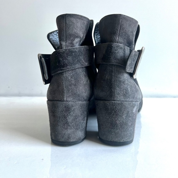 Roger Vivier Ankle Gray Suede Bootie 39.5 - Picture 4 of 10